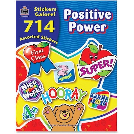 Sticker Book, Positive Power, 714/PK, Assorted PK